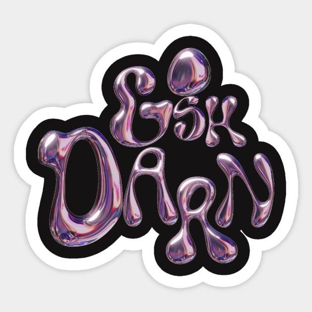 GOSH DARN!!! A Y2K Aesthetic Sticker by Amourist